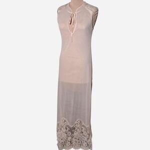 We Are Hah Sheer Maxi Lacy Dress Or Nightwear.  Medium
